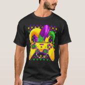 Gamingmardi Gras Video Game Controller Gamer Funn T-shirt (Voorkant)