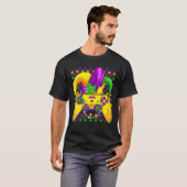 Gamingmardi Gras Video Game Controller Gamer Funn T-shirt (Voorkant volledig)