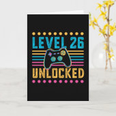 Gamingniveau 26 ontgrendeld 26e jaarlijkse gamerca kaart (Gele Bloem)