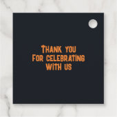 Gamingniveau ontgrendelde balken op zaterdag bedankjes labels (Achterkant)