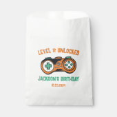 Gamingniveau ontgrendelde balken op zaterdag bedankzakje (Voorkant)