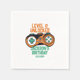 Gamingniveau ontgrendelde balken op zaterdag servet