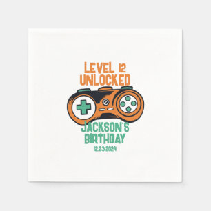 Gamingniveau ontgrendelde balken op zaterdag servet