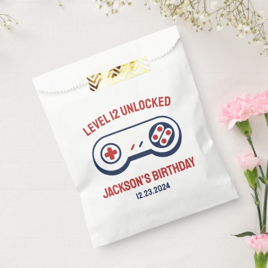Gamingniveau ontgrendelde videogames Birthday Bedankzakje (Gezegeld)