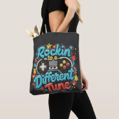 Gamingpad die op een andere toon rockt Autisme  Tote Bag (Dichtbij)
