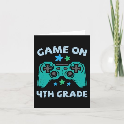 Gamingspel op 4e klas 4e klas op school G Kaart (Voorkant)