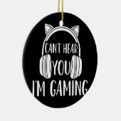 Gamingvideogame-hoofdtelefoon Keramisch Ornament (Rechts)