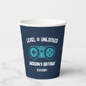 Gamingvideothema Gamer Boy Birthday Party Papieren Bekers (Voorkant)