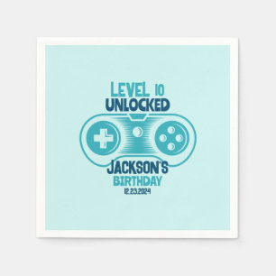 Gamingvideothema Gamer Boy Birthday Party Servet