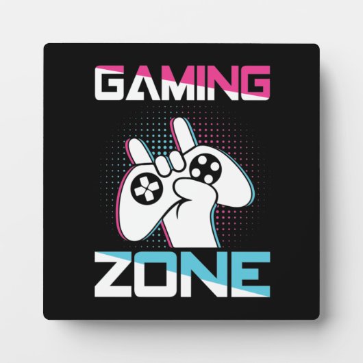 Gamingzone, Mancave - Grappig videogamer, games Fotoplaat (Voorkant)