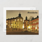 Gamla Stan in Stockholm, Zweden Briefkaart (Voorkant / Achterkant)