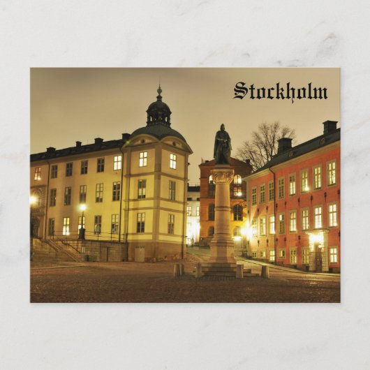 Gamla Stan in Stockholm, Zweden Briefkaart (Voorkant)