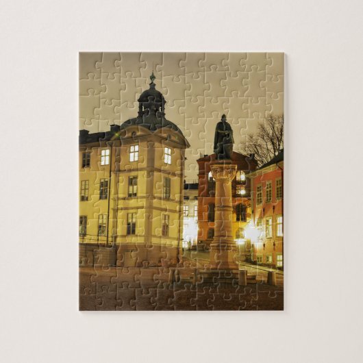 Gamla Stan in Stockholm, Zweden Legpuzzel (Verticaal)