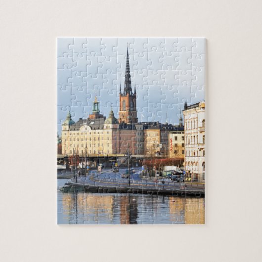 Gamla Stan in Stockholm, Zweden Legpuzzel (Verticaal)