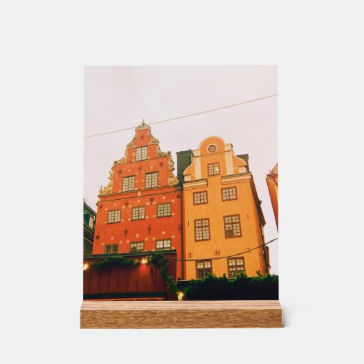 Gamla Stan, Old Town, Stockholm - Sweden Acryl Bord (Voorkant)