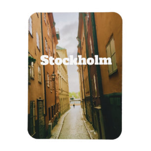 Gamla Stan, Stockholm Souvenir, Retro Europees  Magneet