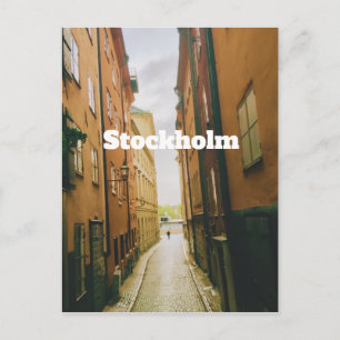 Gamla Stan, Stockholm Souvenir, Retro Europese  Feestdagenkaart