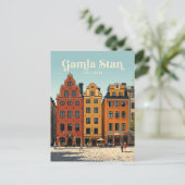 Gamla Stan Zweden Briefkaart (Staand voorkant)