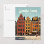 Gamla Stan Zweden Briefkaart (Voorkant / Achterkant)