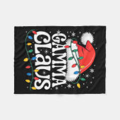 Gamma Claus Funny Xmas Christmas Grandma Holiday S Fleece Deken (Voorkant (Horizontaal))