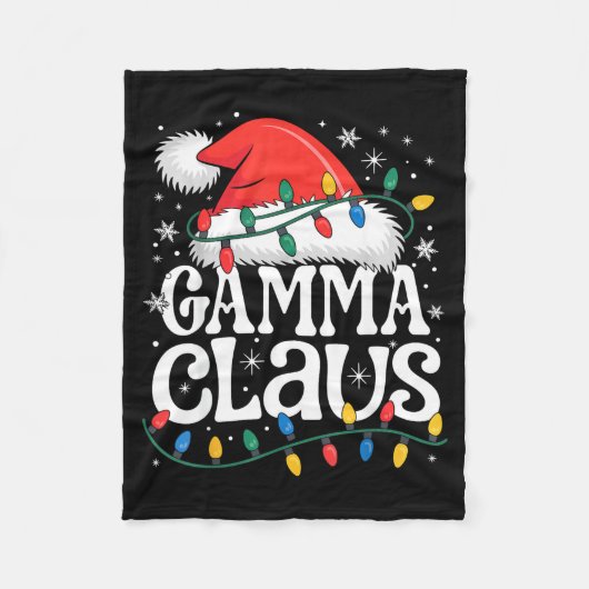Gamma Claus Funny Xmas Christmas Grandma Holiday S Fleece Deken (Voorkant)