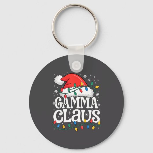Gamma Claus Funny Xmas Christmas Grandma Holiday S Sleutelhanger (Voorkant)