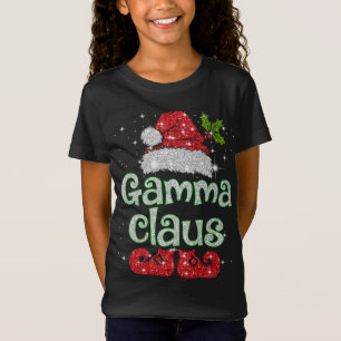 Gamma Claus Kerstman Grappige Kerstmis Pyjama Matc T-shirt