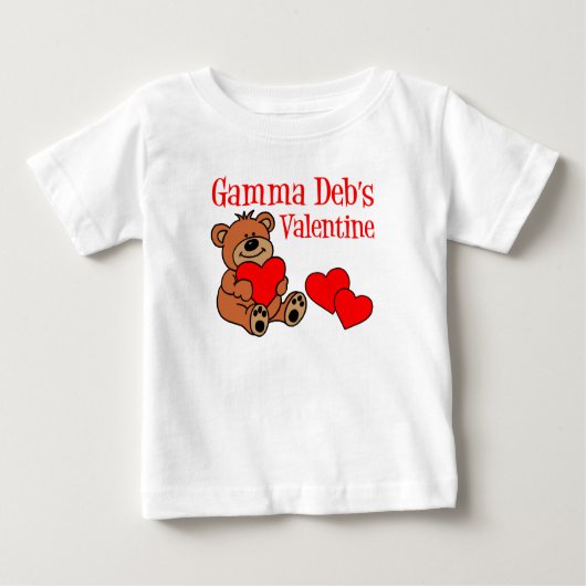 Gamma Deb's Custom Valentijn Baby T-Shirt (Voorkant)