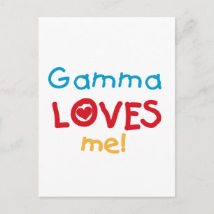 Gamma houdt van me T-shirts en cadeautjes Briefkaart