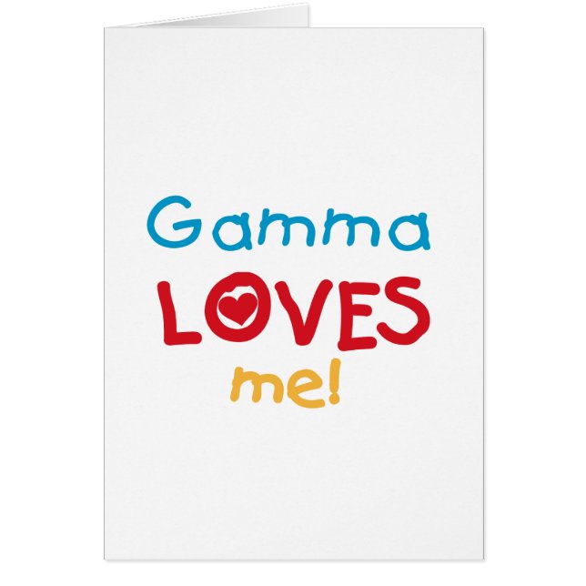 Gamma Loves Me T-shirts en geschenken (Voorkant)