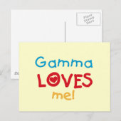 Gamma Loves Me T-shirts en geschenken Briefkaart (Voorkant / Achterkant)