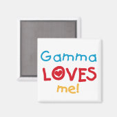 Gamma Loves Me T-shirts en geschenken Magneet (Voorkant / Achterkant)