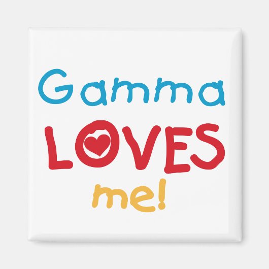 Gamma Loves Me T-shirts en geschenken Magneet (Voorkant)