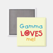 Gamma Loves Me T-shirts en geschenken Magneet (Voorkant / Achterkant)