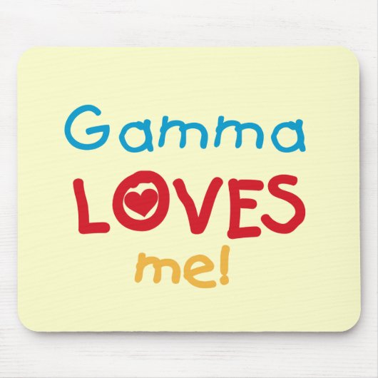 Gamma Loves Me T-shirts en geschenken Muismat (Voorkant)