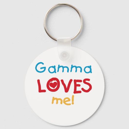 Gamma Loves Me T-shirts en geschenken Sleutelhanger (Voorkant)