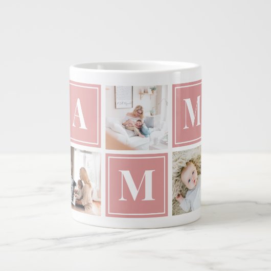 Gamma Photo Collage Custom Giant Coffee Mok (Voorkant)