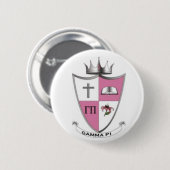 Gamma Pi Crest Pin Ronde Button 5,7 Cm (Voorkant /achterkant)
