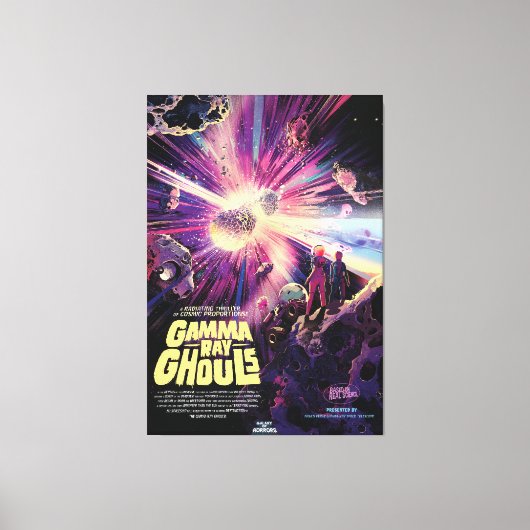 Gamma Ray Burst Pulsars Kilonova kosmische botsing Canvas Afdruk (Voorkant)