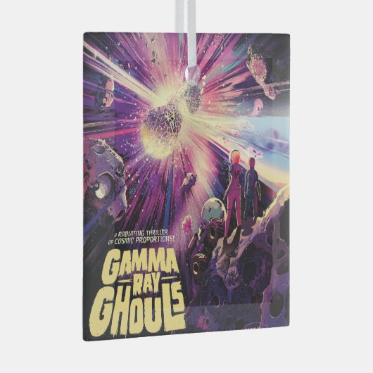 Gamma Ray Burst Pulsars Kilonova kosmische botsing Glas Ornament (Voorkant Rechts)