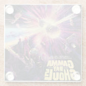 Gamma Ray Burst Pulsars Kilonova kosmische botsing Glazen Onderzetter (Achterkant)