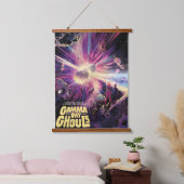 Gamma Ray Burst Pulsars Kilonova kosmische botsing Hangend Wandkleed (Slaapkamer)