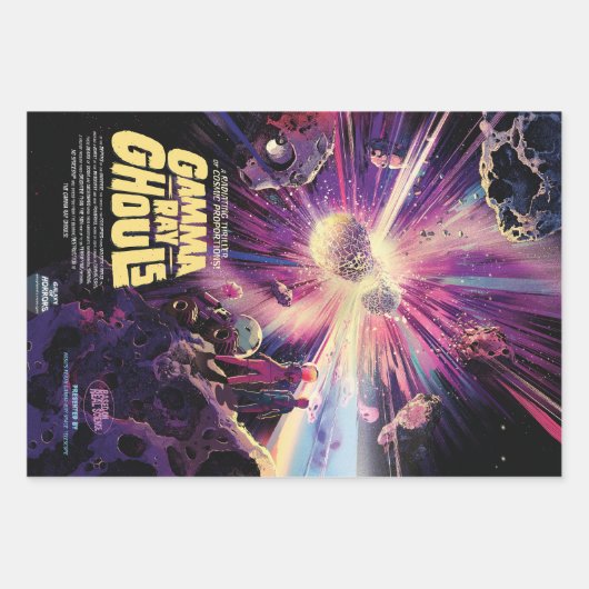 Gamma Ray Burst Pulsars Kilonova kosmische botsing Inpakpapier Vel (Voorkant 2)