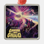 Gamma Ray Burst Pulsars Kilonova kosmische botsing Metalen Ornament (Voorkant)