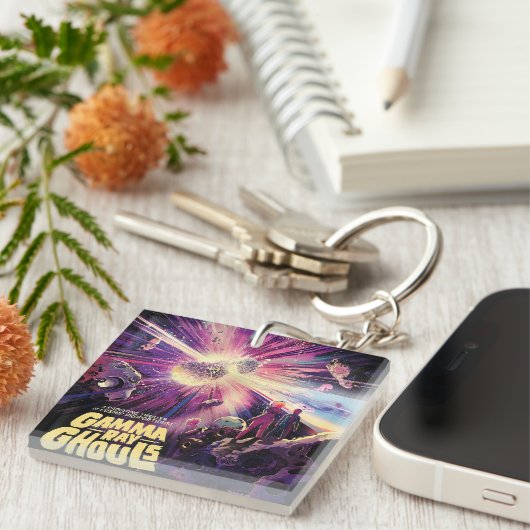 Gamma Ray Burst Pulsars Kilonova kosmische botsing Sleutelhanger (Voorkant Rechts)