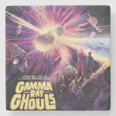 Gamma Ray Burst Pulsars Kilonova kosmische botsing Stenen Onderzetter (Voorkant)