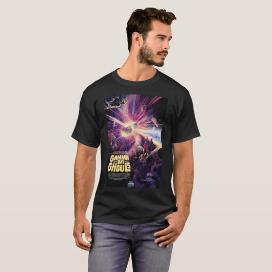 Gamma Ray Burst Pulsars Kilonova kosmische botsing T-shirt (Voorkant volledig)