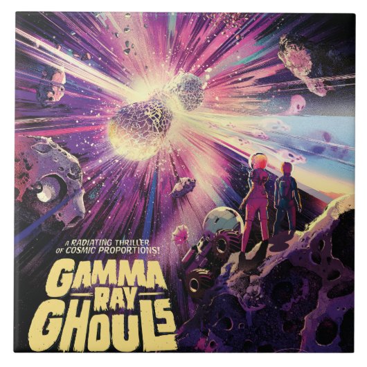 Gamma Ray Burst Pulsars Kilonova kosmische botsing Tegeltje (Voorkant)