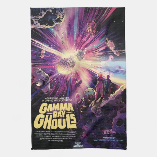 Gamma Ray Burst Pulsars Kilonova kosmische botsing Theedoek (Verticaal)