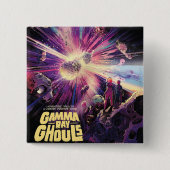 Gamma Ray Burst Pulsars Kilonova kosmische botsing Vierkante Button 5,1 Cm (Voorkant)